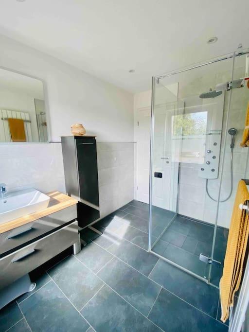 Pool, Sauna Und Blick Ins Gruene Wittenberg Bagian luar foto