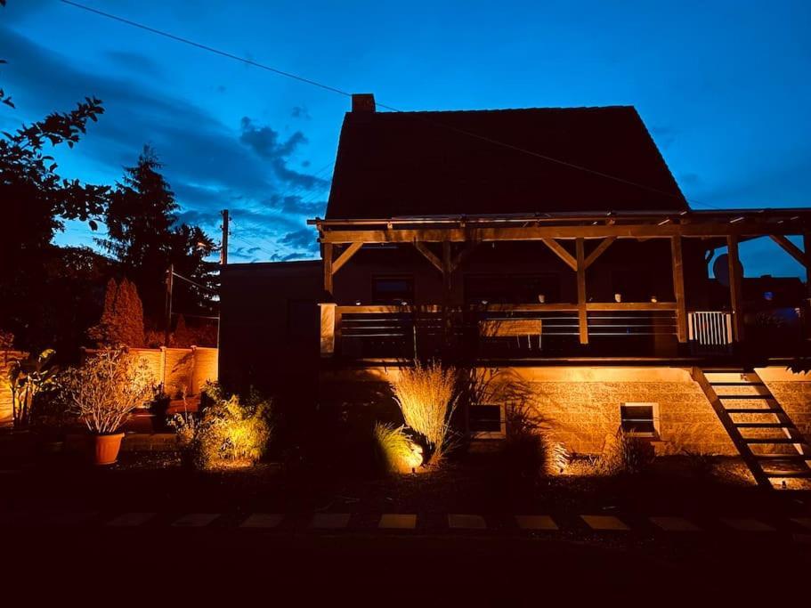 Pool, Sauna Und Blick Ins Gruene Wittenberg Bagian luar foto