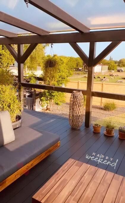 Pool, Sauna Und Blick Ins Gruene Wittenberg Bagian luar foto