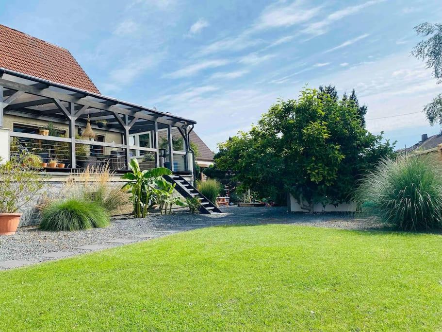 Pool, Sauna Und Blick Ins Gruene Wittenberg Bagian luar foto