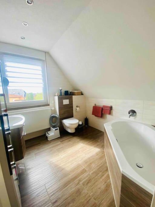 Pool, Sauna Und Blick Ins Gruene Wittenberg Bagian luar foto